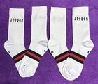 2 Pack Nike Air Jordan Legacy Crew Socks White Men's Large Size 8-12